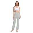 thumbnail image 4 of Pantalones de yoga VIMPEP de pierna recta con bolsillos y cintura alta para mujer, 4 of 6