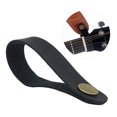 thumbnail image 1 of Acoustic Guitar Neck Strap Adapter - Black Synthetic Leather with Metal Button, 20cm Length, 4g Lightweight, Soft & Scratch-Resistant, Fits Under Headstock Strings for Secure Strap Attachment (Guitar, 1 of 6