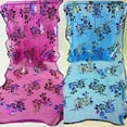thumbnail image 3 of Women Fashion Floral Print Tulle Scarf Long Soft Sheer Hemming Wrap Shawl Stole, 3 of 8
