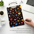 thumbnail image 3 of FORMRS Acrylic Clipboard with Low Profile Clip Standard A4 Letter Size, 12.5" x 9", Moon Pattern, 3 of 8