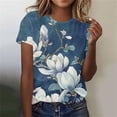 thumbnail image 2 of Crop Tops for Women Trendy Summer Button Down Blouses for Women Tee Shirts Womens Graphic, 2 of 4