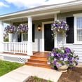 thumbnail image 6 of Lumikrypt 2PCS Faux Petunias Silk Flower, Artificial Fake Flowers Plants, UV Resistant & Fade Resistant Fake Flowers for Indoor/Outdoor Garden Porch Decor, 6 of 7