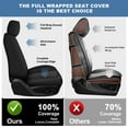 thumbnail image 5 of AQBDDBQ Car Seat Covers Full Set for Toyota Tacoma 2016-2023 Ice Silk Leather Seat Covers Cushion Breathable Cooling Comfort Easy Installation(Black,2 Row 5 Seat), 5 of 10
