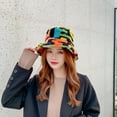 thumbnail image 4 of Dyfzdhu Tie-Dye Windproof Warm Bucket Women Thick Velvet Fisherman Hat Plus Baseball Caps, 4 of 9