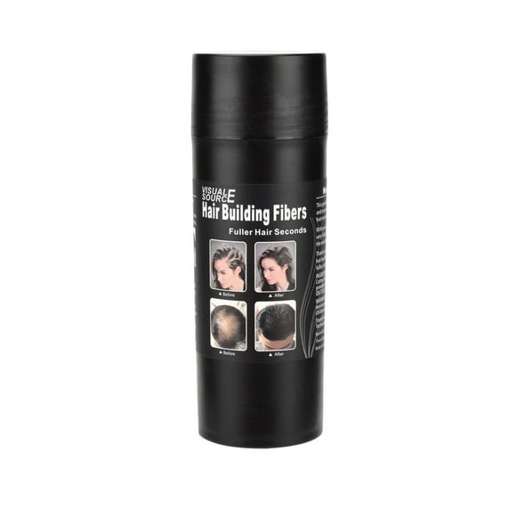Productos para el cuidado del cabello Polvo negro de una sola parte para hombres y mujeres que engrosa el cabello y cubre las partículas de fibra del cuero cabelludo en la línea del cabello