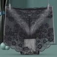 thumbnail image 4 of HUPOM Plus Size Underwear For Women Womens Underwear Briefs Leisure Tie Seamless Waistband Black L, 4 of 6