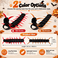 thumbnail image 5 of Cat Centipede Costume Halloween Pet Clothes, Plush Caterpillar Insect Outfit with Adjustable Straps, Funny Bug Cosplay Costume for Cats, Small Dogs and Holiday Parties, 5 of 8