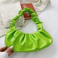thumbnail image 3 of LNGOOR Sac Design Minimaliste Froncé Vert Imperméable Léger pour Affaires Décontractées Sac Froncé Minimaliste pour Adolescentes Femmes Étudiantes Rookies & Travailleurs à Col Blanc Parfait pour l'Été, 3 of 7