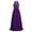Deep Purple, variant on Kids Girls Lace Chiffon Flower Girl Dress Princess Pageant Wedding Bridesmaid Birthday Party Dress