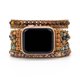 thumbnail image 1 of Correa de reloj bohemia compatible con Apple Watch de 38 mm/40 mm/41 mm, correa de reloj bohemia hecha a mano para Iwatch Series 7/6/5/4/3/2/1/SE para mujeres y niñas JM, 1 of 5