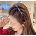 thumbnail image 4 of 9 Pcs Sparkling Crystal Stone Braided Hair Clips for Women,Hair Styling Clips with Rhinestones for Girls,Double Layer Triple Segmented Braided Hair Clip with 3 Small Clips, 4 of 5