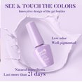 thumbnail image 5 of Candy Lover Gel Nail Polish Set, 6 Lavender Pink Purple Colors Gel Polish, Soak Off UV LED Nail Polish Home Salon Nail Art Manicure Gift Set for Girls Women, 5 of 8