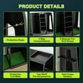 thumbnail image 5 of Golf Bag Organizer Storage Rack, Premium Wooden 2 Golf Bags Rack with Drawer, Easy to Assemble Golf Club Stand/Holder Suitable for Garage Home Simulator and Office, Black, 5 of 7