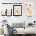 thumbnail image 3 of Artery8 Fox Portrait Modern Watercolour Light Colourful Living Room Art Print Framed Poster Wall Decor 12x16 inch, 3 of 5