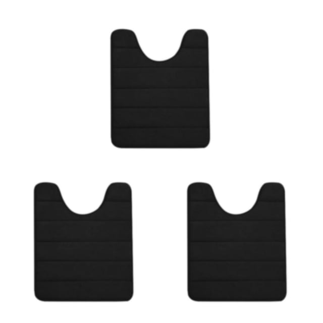 Advancent Alfombrilla De Baño Fácil Mantenimiento Antideslizante - Ajuste Universal Y Antiobstrucción Fácil Instalación Negro 50x60 cm Type1 NO1