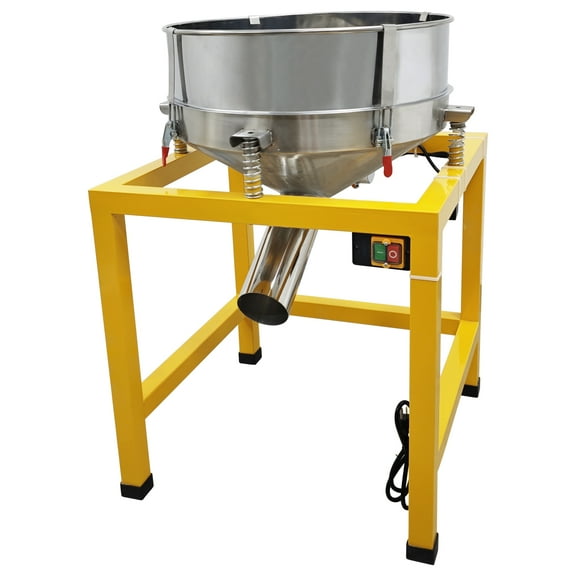 Electric Sieve Shaker Vibrating Machine Stainless Steel Powder Shaker Diameter 19.69 Inch with 26 Mesh Screen