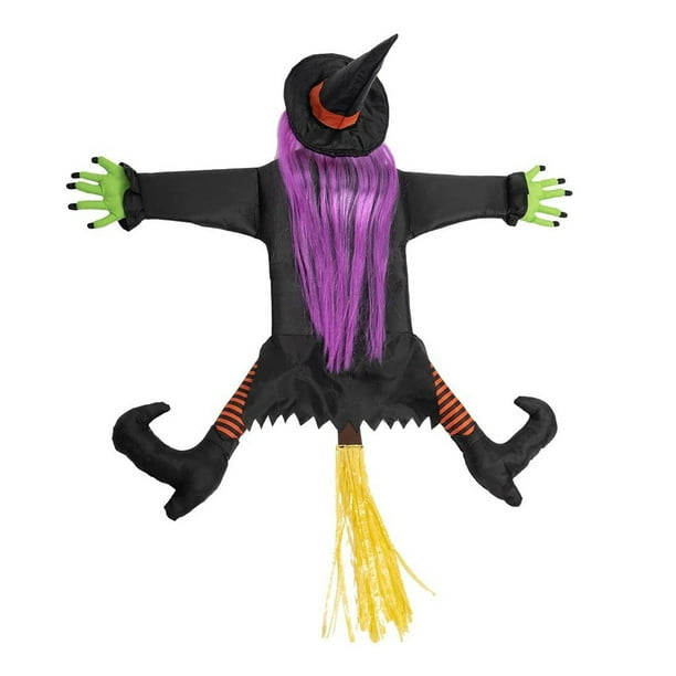Advancent Muñeca trepadora de árbol de Halloween de tela, reemplazo Adorable portátil, jardín, parque, Patio, camino, Festival, decoración Kits de decoración para fiestas Naranja