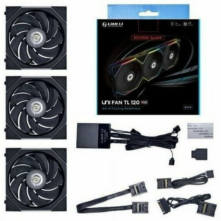 Lian Li UNI FAN TL 120 Reverse Blade, 3 Pack - Walmart.com
