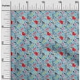 thumbnail image 2 of oneOone Rayon Light Blue Fabric Abstracts Sewing Craft Projects Fabric Prints By Yard 56 Inch Wide, 2 of 5