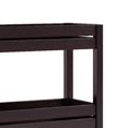 thumbnail image 3 of Cabinet de Rangement à 3 Niveaux de 36 Pouces avec Bords de Tablette Surélevés, Brun Foncé, 3 of 5