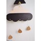 thumbnail image 3 of Linda madera con para colgar en pared, decoración artística, adorno para habitación de , rosa Negro Sunnimix Nube de madera, 3 of 6