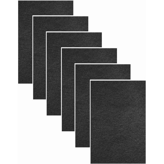 HQRP 6-Pack Activated Carbon Cat Litter Box Filters Compatible with Van Ness Cat Litter Box, Odor Reducing Charcoal Filters