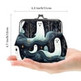 thumbnail image 2 of Ghost Microfiber Zinc Alloy Travel Wallet with Jaws Closure - Compact Coin Purse for Men and Women - 4.3x4.7 in 0.7 Microfiber Material - Secure and Stylish Travel Essentials for Your Journey, 2 of 7