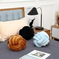 thumbnail image 5 of Knot Pillow Throw Pillows Ball Round Cute Throw Pillows Home Decor Cushion Decorative Aesthetic Spandex,Black 8inch, 5 of 12