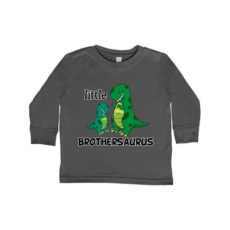 

Inktastic Little Brothersaurus Gift Toddler Boy Girl Long Sleeve T-Shirt