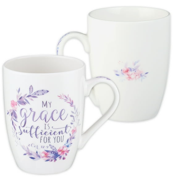 Value Mug Grace Is Sufficient Floral, (Hardcover)