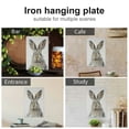 thumbnail image 4 of JEUXUS Iron Art Wall Hanging 8*12in Rabbit 8x12in, 4 of 7