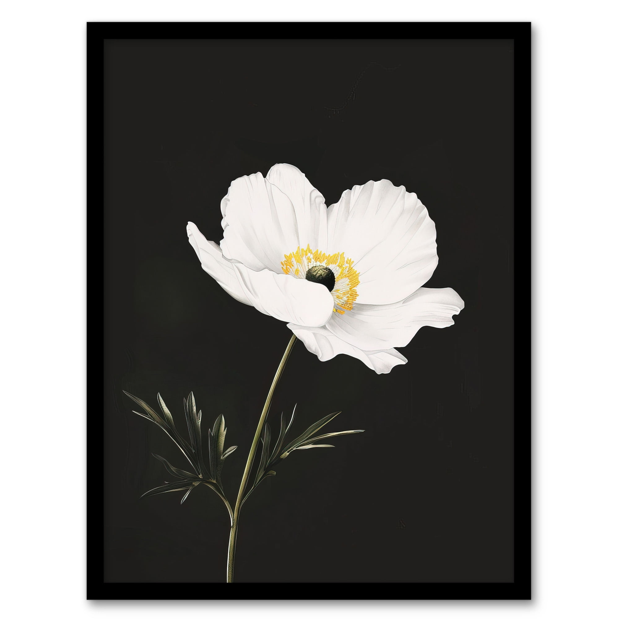 Tableau Décoratif Moderne - Impression Sur Toile "Champ De Coquelicots" - Design Floral Orange Vif