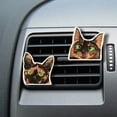 thumbnail image 5 of WIRESTER Car Air Freshener Fragrance Vent Clip Interior Decoration for Cars with Lemon Scented Pad - Animal Black Orange Tortoiseshell Cat, 5 of 7
