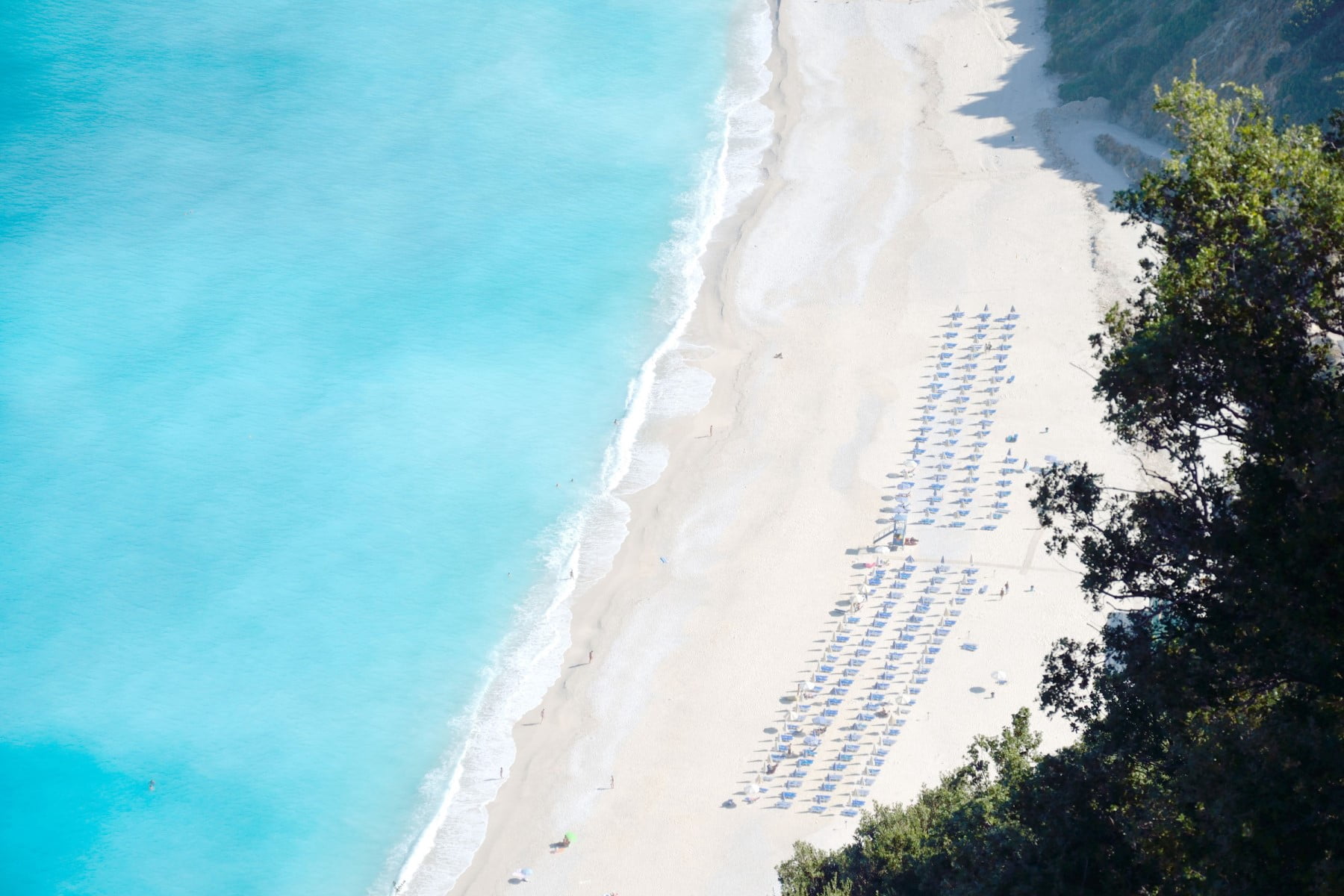 "White Sandy Beach" Painting Print on Wrapped Canvas