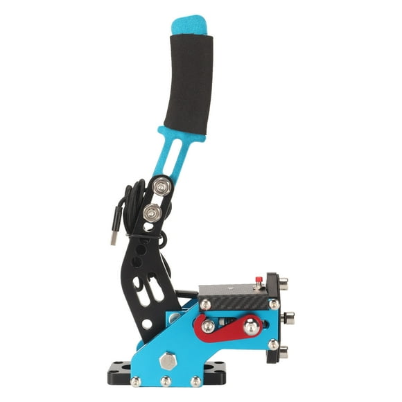 DEWIN USB Handbrake 64 Bit Plug and Play 2 in 1 PC Sim Racing Game Handbrake for Logitech G27 G25 G29 T500 T300 for Windows Blue
