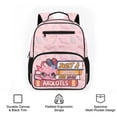 thumbnail image 6 of Jeiento Axolotl 13.5 Inch Kids Preschool Backpack for Toddler, Pink Lightweight School Bag for 2-5 Year Old Girls, Bookbag with 2 Front Pockets, 6 of 7