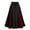 Black, variant on Fashion Skirt For Womens Pleated Lace Size Women Waist Gothic High Skirt Plus Skirt Patchwork Midi Skirt Green