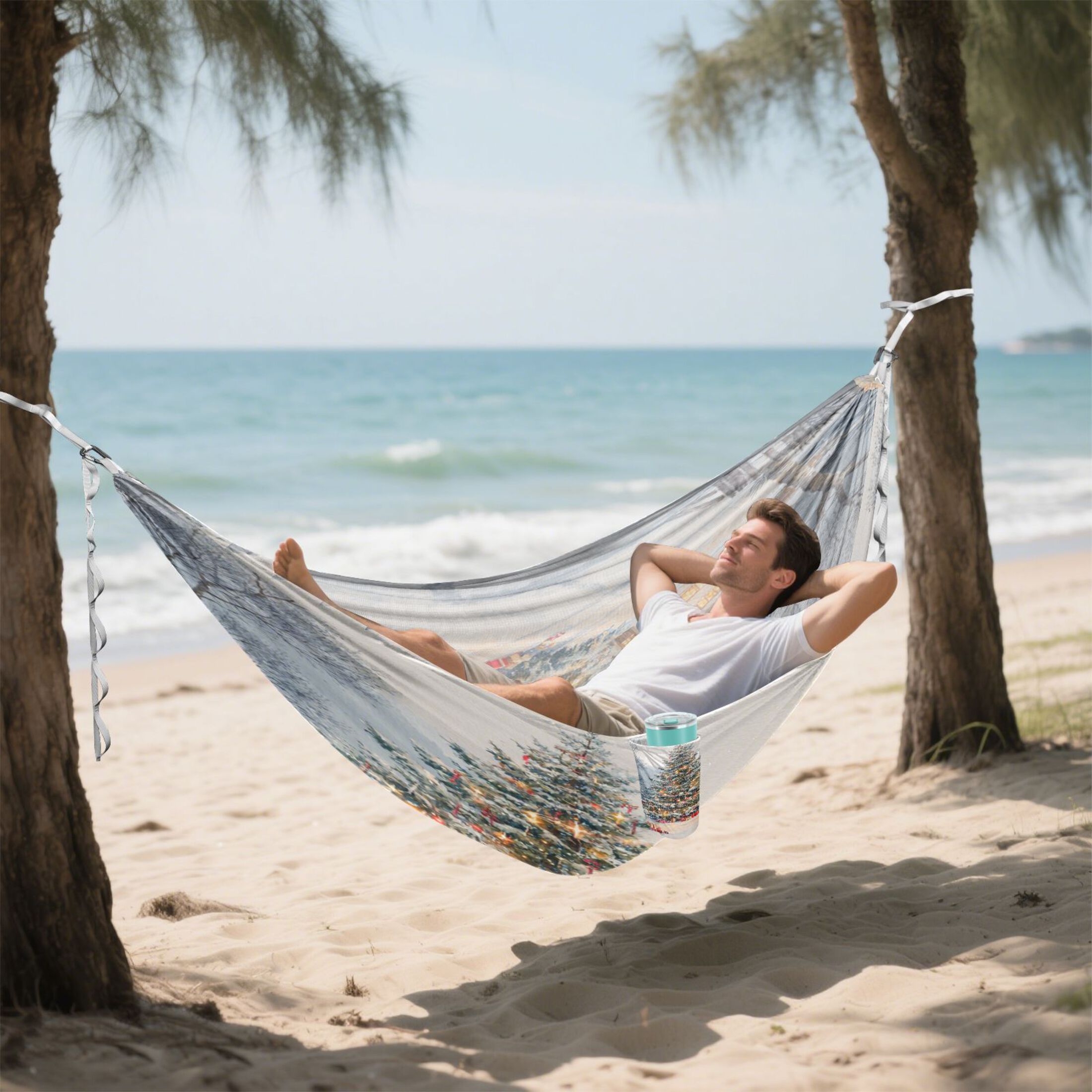 Hammock Camping Hammock Nylon Portable Hammock Travel Camping Hammock Beautiful Christmas Snow
