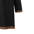 thumbnail image 4 of LEKWK Renaissance Shirt Men Long Sleeve Retro Lace Up Shirts Pirate Medieval Viking Tops Halloween Party Costume Without Belt, 4 of 6