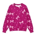 thumbnail image 4 of BXJX Girls Christmas Sweaters, Cute Knit Fall Winter Crew Neck Pullover Xmas Tops Hot Pink Size 7-8 T, 4 of 5