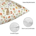 thumbnail image 3 of Pofeuu Happy Easter Print Double-sided plush pillowcase Square Throw Pillow Covers Pillows Cover for Living Room Bedroom Sofa Couch Cushion Cover（No pillow core）-12"x12", 3 of 7