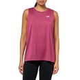 thumbnail image 1 of Camiseta sin mangas Under Armour Tech 659 Fucsia Dusk White para mujer, 1 of 3