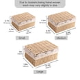 thumbnail image 2 of TEAFIRST Set of 3 Wicker Baskets for Storage, Organization Storage Bins with Lid for Bedroom, 2 of 9