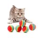 thumbnail image 1 of piezas de pelotas de arcoíris para mascotas, juguetes para gatos, pelotas de EVA de siete colores, juguete molar para cachorros y gatos, bolas de algodón coloridas, 1 of 5