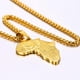 thumbnail image 4 of Collar de mapa de África, cadena de clavícula del ojo de Horus del antiguo Egipto, collar de acero inoxidable Accesorios de mujeroro Feliz Sencillez, 4 of 5