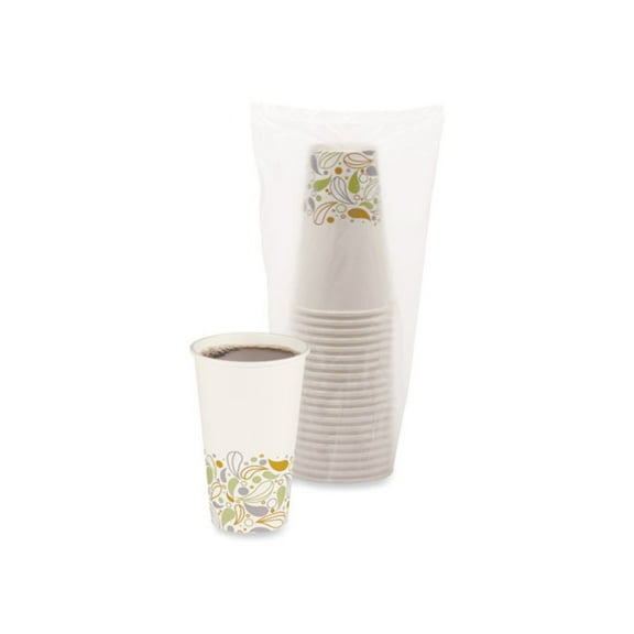 Boardwalk Deerfield Printed Paper Hot Cups, 16 oz, 50 Cups/Sleeve, 20 Sleeves/Carton