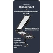 MJMJ Plus 16 Waterproof Phone Holder Full Sealed Touch Screen Bike Mount Phone Case Cover for Cellphone GPS etc Black