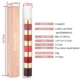 thumbnail image 4 of 5-IN-1 Lip Gloss Set Velvet Matte Lipstick Waterproof Long Lasting Non-stick Cup, 4 of 5