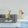 thumbnail image 2 of Estatua de gato, figura decorativa, escultura animal, arte, artesanía, adorno, bailarina de ballet, escultura de bailarina, regalo para , figura, 2 of 8