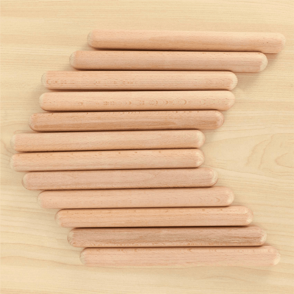 48 Pairs Wood Claves Musical Percussion Instrument Rhythm Sticks Percussion Rhythm Sticks Children Musical Toy